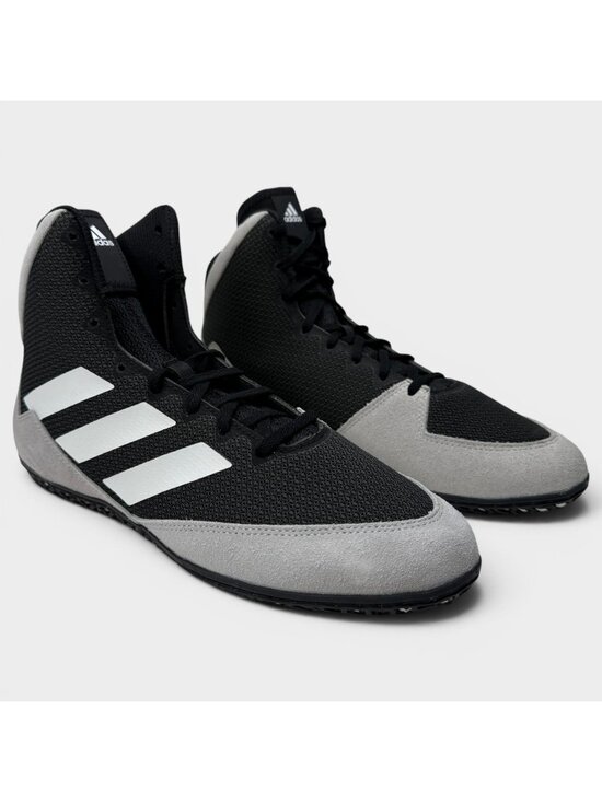 adidas Other - Adidas FZ5381 Mat Wizard 5 Gray White Black Lace-Up Wrestling Shoes Men's US 9.5